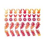 Самоклеящаяся наклейка листочки цветы бабочки зайчики №35, Molly Lac - фото 2