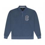 Премиальный свитшот с воротником Converse, синий - фото 3