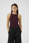 Топ Gestuz DREW LOGO TANK, Aronia/Dark Red - фото