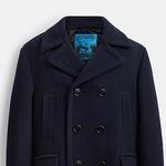 Пальто Мужское Темно-синее Coach, темно-синий - фото 3