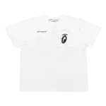 Футболка Off-White Splitted Arrows Over 'White', белый - фото