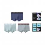 Мужские трусы боксеры упаковка 3 штуки Lee, синий - фото 10