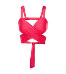 Верх бикини с завязками Magda Butrym, розовый - фото