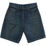 Хлопковые джинсовые шорты Acne Studios, индиго - фото