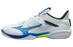 Обувь Mizuno для бадминтона унисекс, White/Royal/Yellow - фото