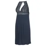 Пеньюар LASCANA с прозрачным кружевом, синий - фото 6