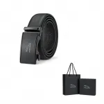 JAGUAR Кожаный ремень мужской, Black - фото