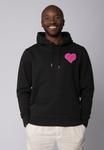 Худи watapparel PINK HEART, Black - фото