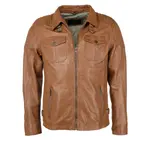 Байкерская куртка JCC "3102074", цвет Cognac - фото