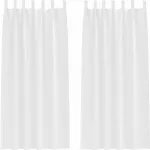 Плотные шторы с кольцами, 2 шт., чисто-белые, 225 x 140 см vidaXL - фото