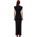 Платье макси с удлиненным плечом Alexander Wang, черный - фото 7