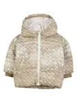 Пуховик с монограммой BOSS Kidswear, нейтральный - фото