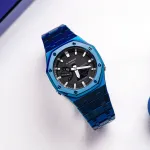 Часы Casio G-Shock Analog-Digital 2100 Series, арт. GA-2100-1A, 48,5 мм, синий - фото 3