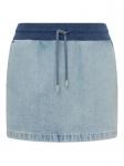 Мини-юбка из хлопка MOSCHINO JEANS, синий - фото