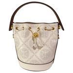 TORY BURCH Сумка-ведро из кожи с монограммой Т - фото 2