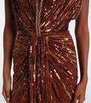 Платье Zola с пайетками Jenny Packham, бронзовый - фото 5