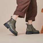 Ботинки Martin Boot женские Gemeiq, хаки - фото 15