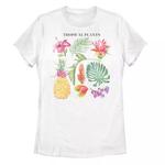 Футболка с рисунком тропических растений для юниоров - фото