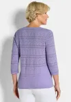 Джемпер leichter mit ajourmuster Goldner, Lilac - фото 3