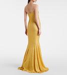 Платье с рюшами и пайетками Norma Kamali, Asparagus - фото 3