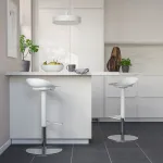 Барный стул, белый, 76 см, JANINGE IKEA - фото 2