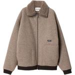 MIU MIU Флисовая куртка-бомбер, Gray Ropes - фото