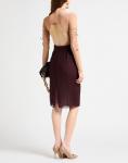 Юбка миди Saint Laurent, бордовый - фото 4