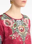 Футболка с цветочным принтом ETRO, красный - фото 4