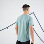 Мужская теннисная футболка с короткими рукавами Dry RN - зелено-серая Artengo - фото 5