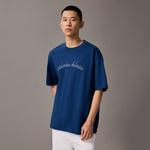 Футболка с принтом Script logo Calvin Klein, синий - фото 8