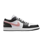 Кроссовки Air Jordan Air Jordan 1 Low 'Black Rust Pink', белый - фото