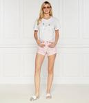 Футболка женская Liu Jo Beachwear с блестящим логотипом, белый - фото 2