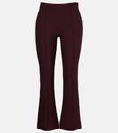 Укороченные расклешенные брюки Vince, Oxblood - фото