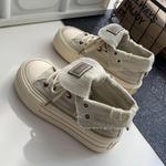 City camel Женские кроссовки Mid Top Canvas Starlight Gold - фото 5