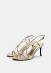 Сандалии High heeled sandals PULL&BEAR, золотой - фото 2