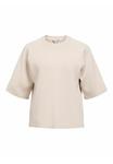 Футболка Object Basic T-shirt, Silver Gray/Beige - фото 5