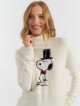 Свитер Snoopy с цилиндром Wool Rich Chinti & Parker, Cream - фото 3
