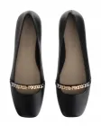 Балетки с цепочками PINKO, черный - фото 4