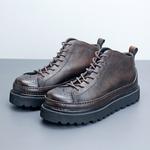 Devanro Черные мужские ботинки на шнуровке Coffee, цвет Coffee - фото 3