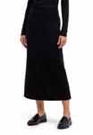Юбка FALKE Selection Ribbed Midi, Black - фото