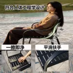 Комплект садовой мебели Baying, 2 улучшенных стула Buck, круглый стол 80x80 см, с горизонтальными полосками - фото 4