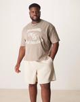 Шорты средней длины ASOS DESIGN вафельного цвета - фото 5
