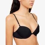 Бюстгальтер-Полуформовочка из переработанного нейлона Calvin Klein, черный - фото 4