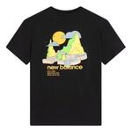 Футболка с графическим принтом New Balance, черный - фото