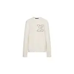 Lv Intarsia Crewneck LOUIS VUITTON, белый - фото 3