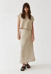 Длинная юбка SENO TATUUM, бежевый - фото