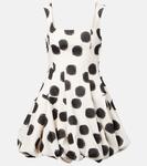 Юни мини-платье в горошек Simkhai, Black White - фото