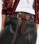 Кожаная мини-юбка Prada, Nero - фото 4