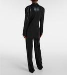 Блейзер из ламе Norma Kamali, черный - фото 3