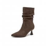 Женские ботильоны 6,5 см Daphne, хаки unlined - фото 7